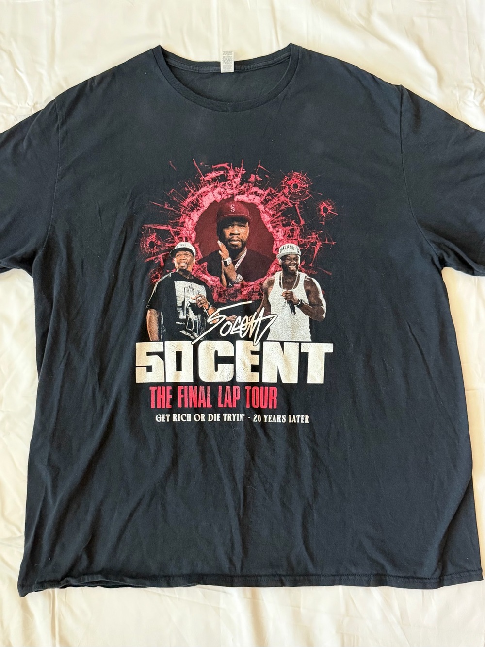 50 Cent The Final Lap Tour Graphic Tee 2XL